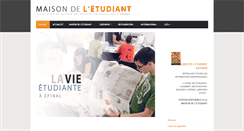 Desktop Screenshot of etudiant-epinal.com